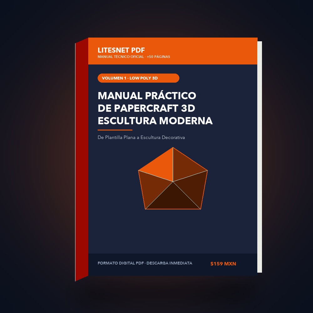 Manual Práctico de Papercraft 3D: De Plantilla Plana a Escultura Decorativa Moderna